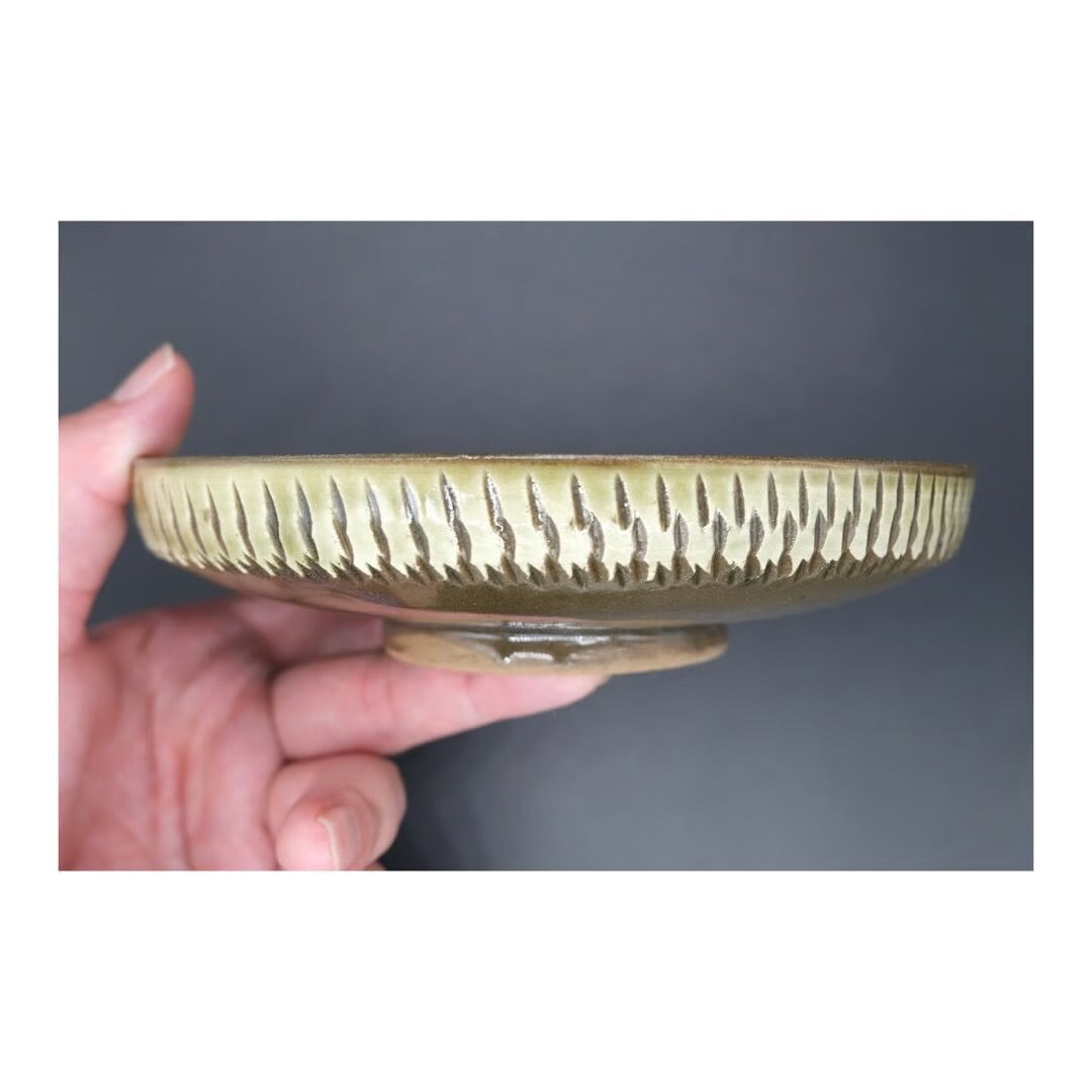 <小鹿田焼>5寸 上切立皿
約15㎝