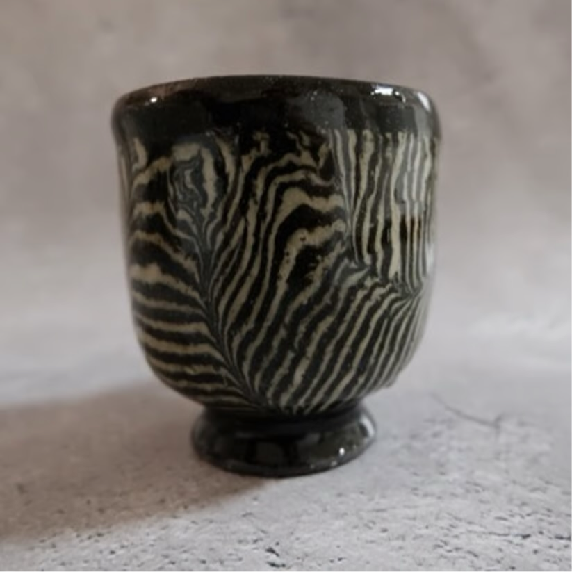 〈河井達之〉コーヒーカップ 練り上げ