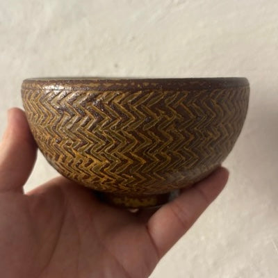 〈羅以音窯〉アフリカ彫刻・飯碗 丸型B
