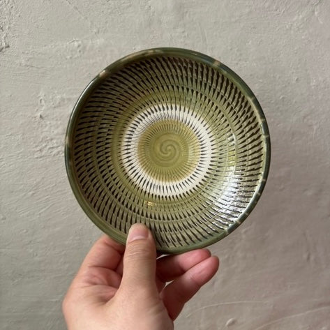 〈小鹿田焼〉5寸平皿飛び鉋B