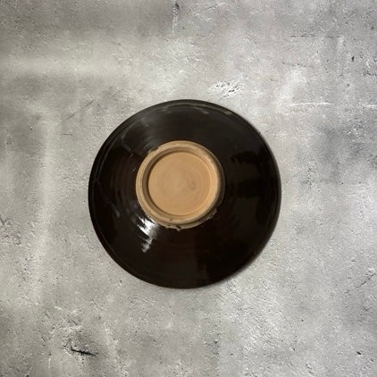 〈小鹿田焼〉8寸平皿 刷毛目×ふらしA