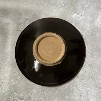 〈小鹿田焼〉8寸平皿 指描きC