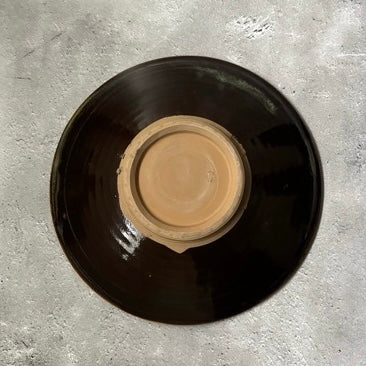 〈小鹿田焼〉8寸平皿 指描きB