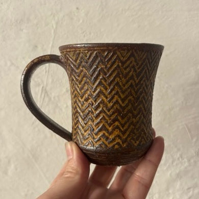 〈羅以音窯〉アフリカ彫刻・マグカップ C