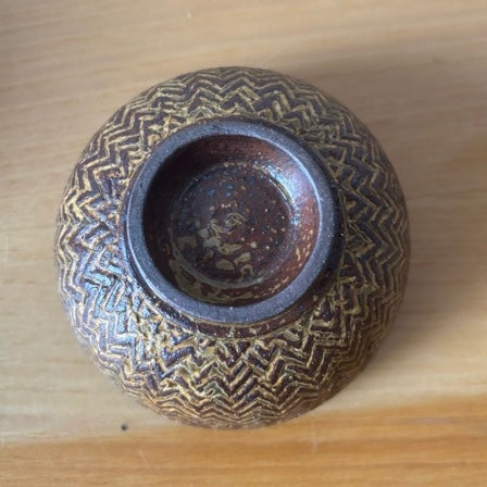 〈羅以音窯〉アフリカ彫刻・飯碗 丸型A