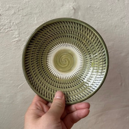 〈小鹿田焼〉5寸平皿飛び鉋D